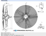EBM PAPST ventilátor sací 910 mm 400V 8 pólový S8D910-CD01-01