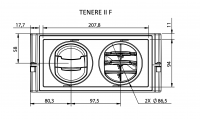 Přední kryt F pro SiROCO vodní topení TENERE II